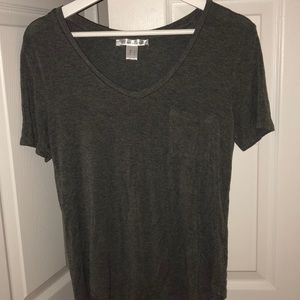 Basic gray vneck